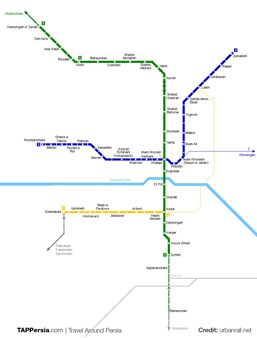 Get a metro ticket in Esfahan
