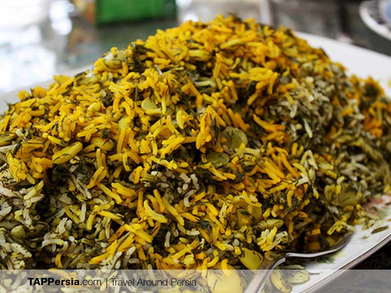 Baghala Polo - Vegan Food in Iran