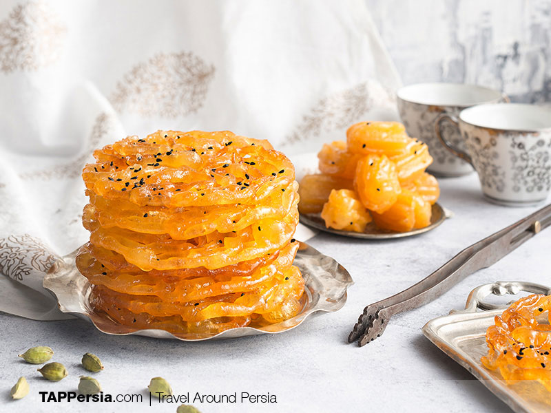 Iranian Desserts - Zoolbia Bamie