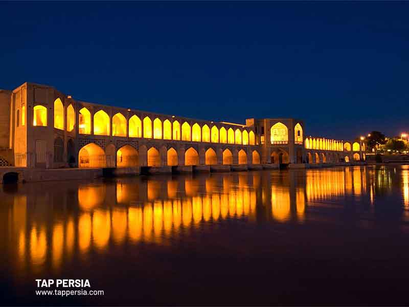 Khaju Bridge, Isfahan(Iran historical places)