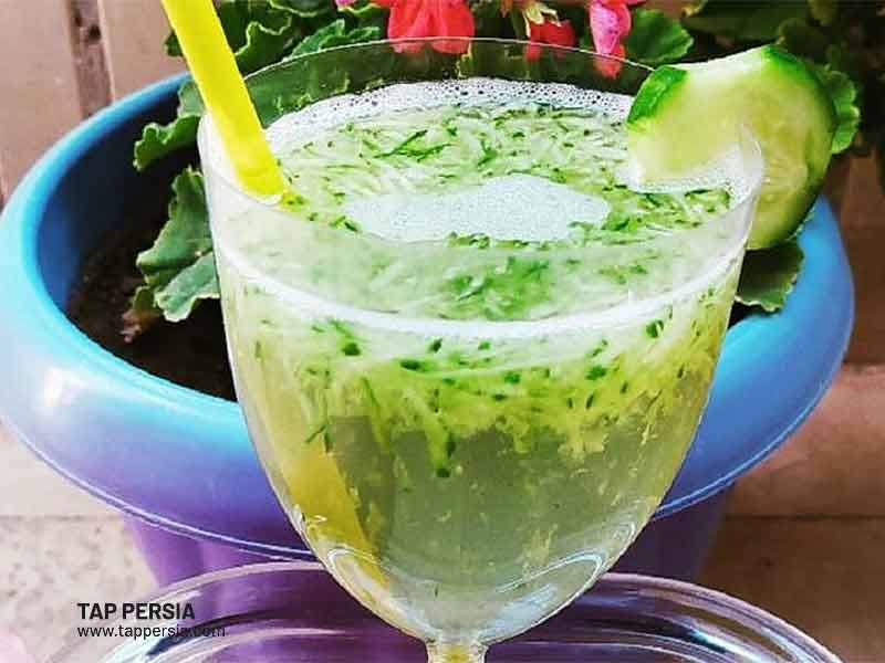 Sekanjabin Syrup with Cucumber