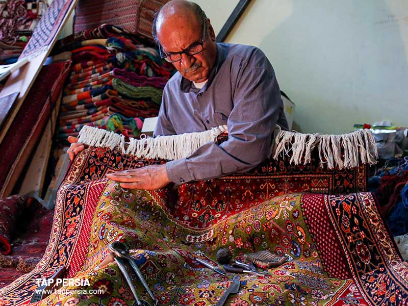 persian rug Materials