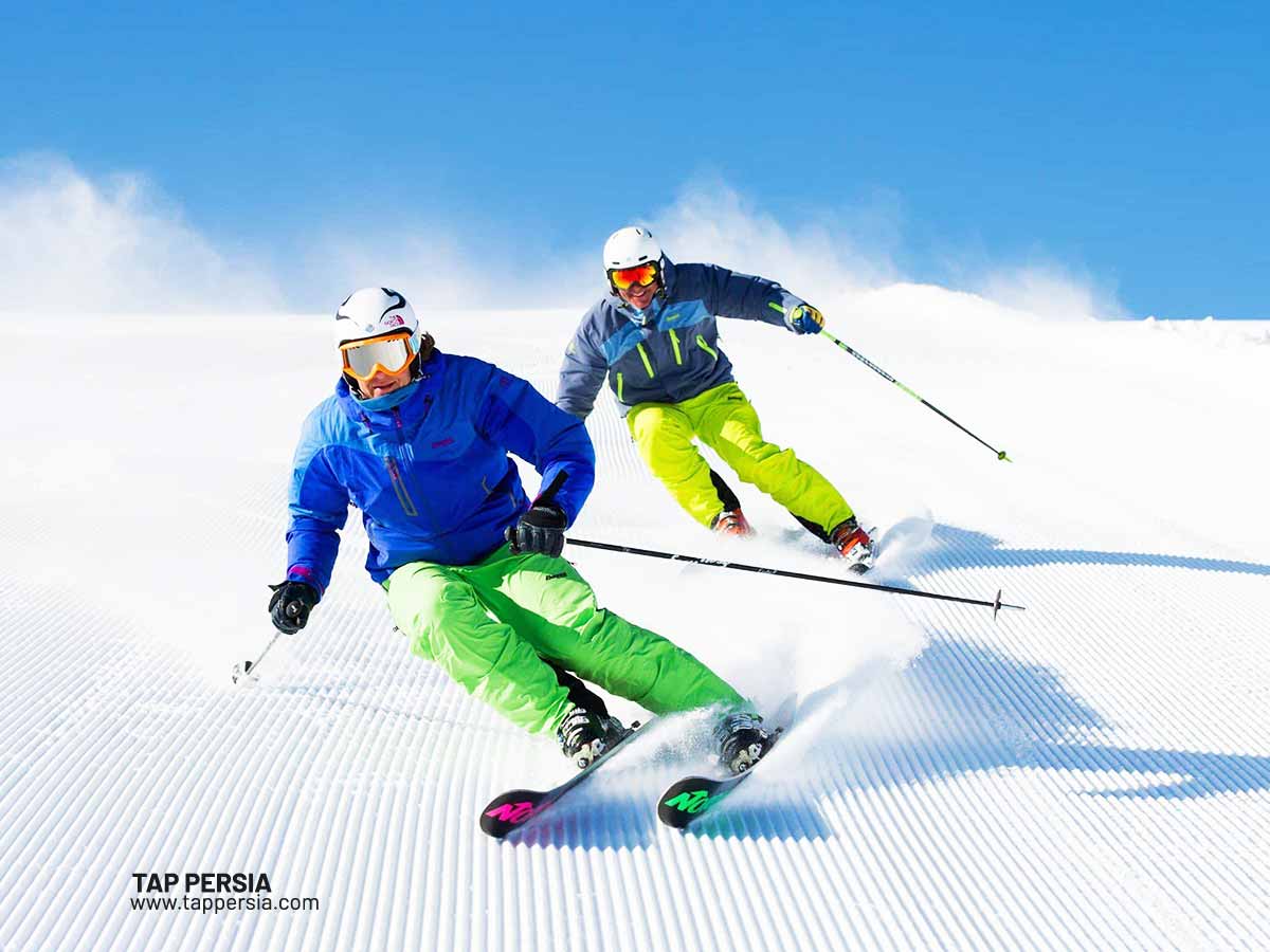 the popularity and growth of skiing in Iran