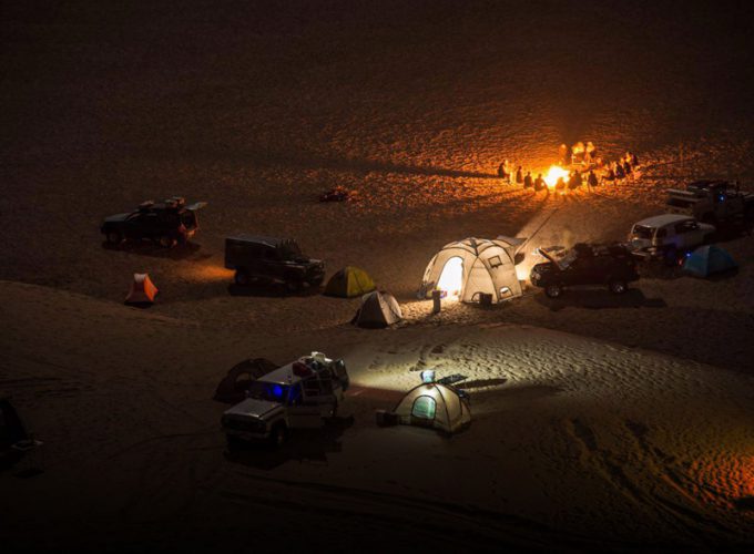 Varzaneh desert camping