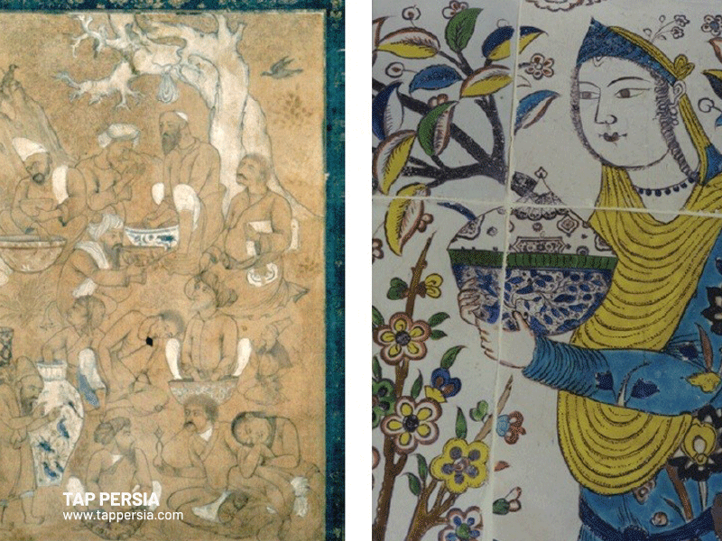 old Persian tile
