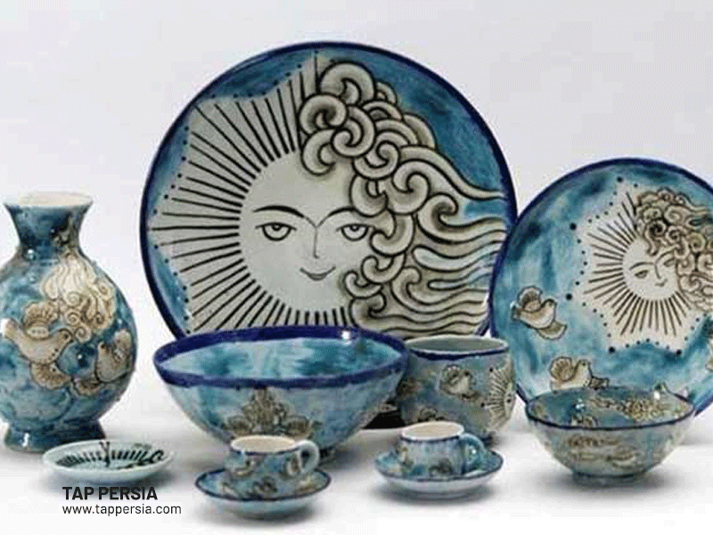 modern Persian pottery