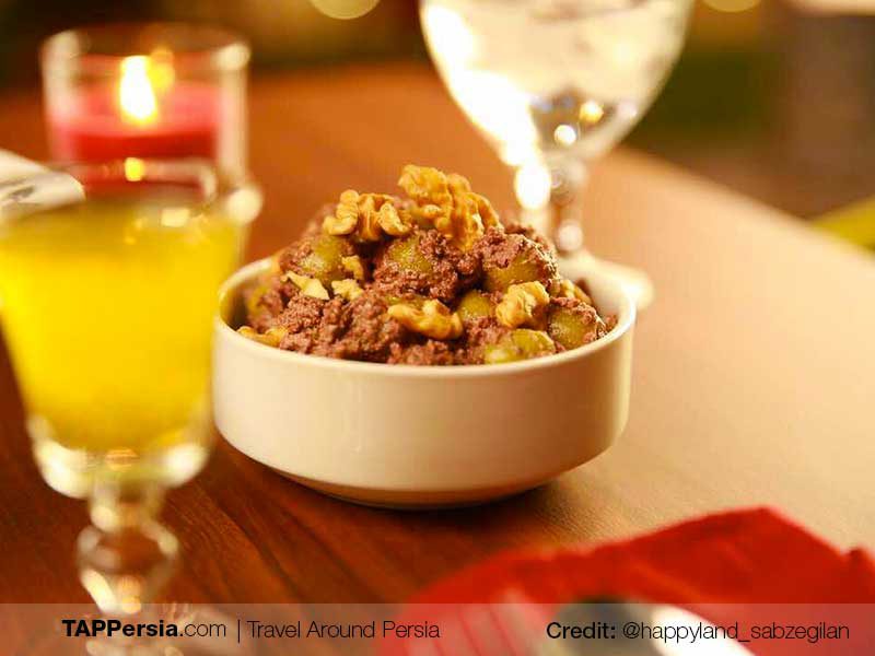 Zeytun Parvardeh - Rasht Local Food - TAP Persia
