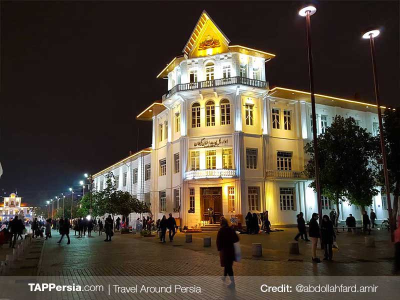 Shahrdari Square at Night - Rasht Nightlife - TAP Persia