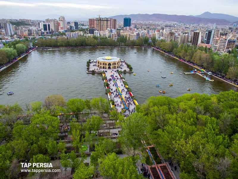 Tribal view of Eil Goli Park from the sky